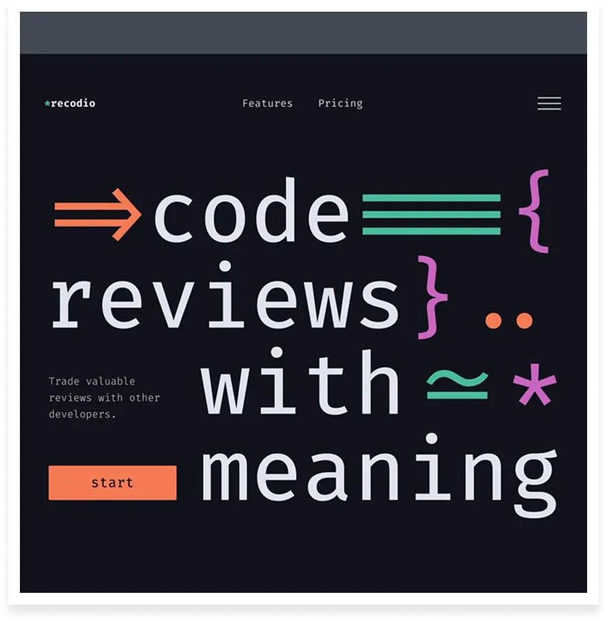 Development stage: the designed layout built as a fast, working web page